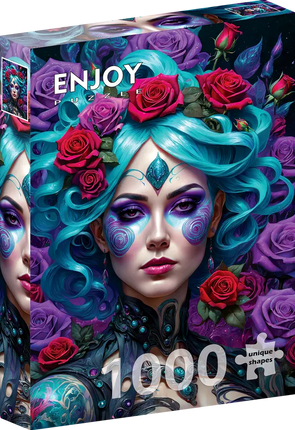 Enjoy Gothic Flowers Portrait Puzzel 1000 Stukjes