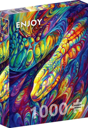 Enjoy Rainbow Snake Puzzel 1000 Stukjes