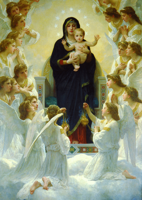 Enjoy William Bouguereau - The Virgin with Angels Puzzel 1000 Stukjes