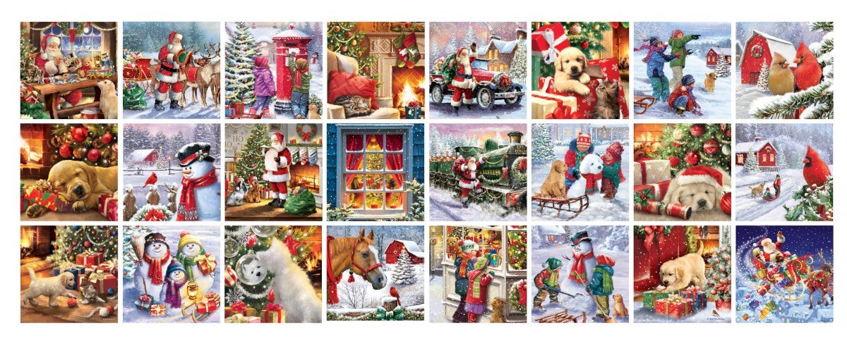 Eurographics Merry Christmas Adventskalender 24 x 50 Stukjes