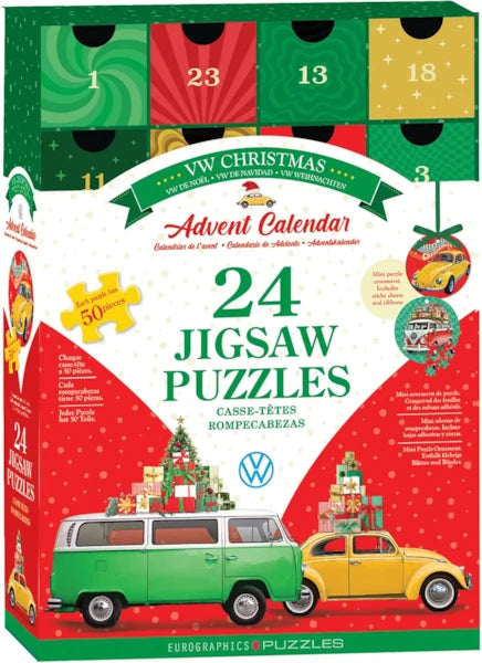 Eurographics VW Christmas Adventspuzzel 24 x 50 Stukjes