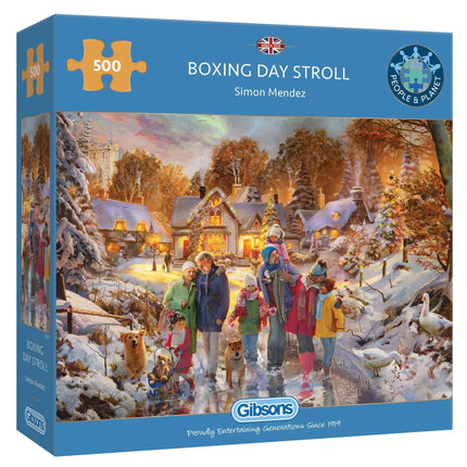 Gibsons Boxing Day Stroll Puzzel 500 Stukjes