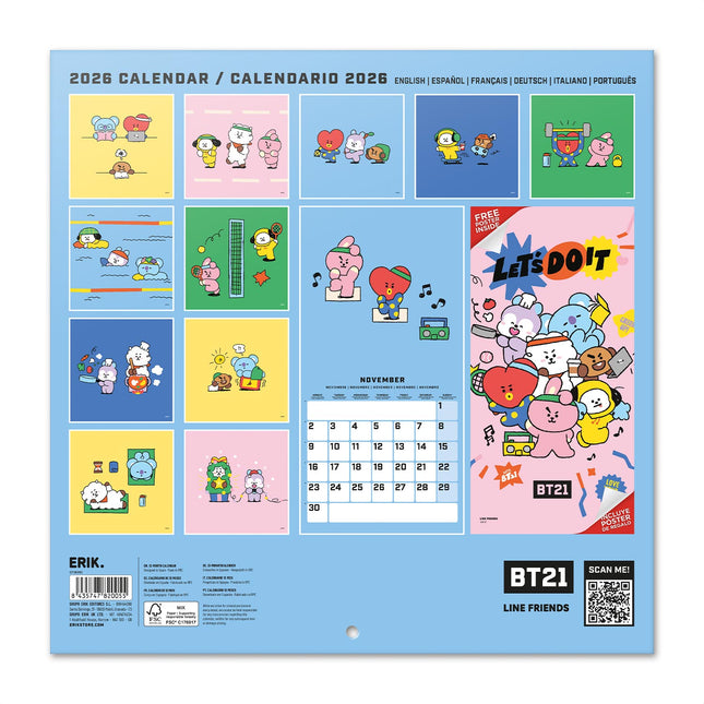 Grupo BT21 Kalender 2026
