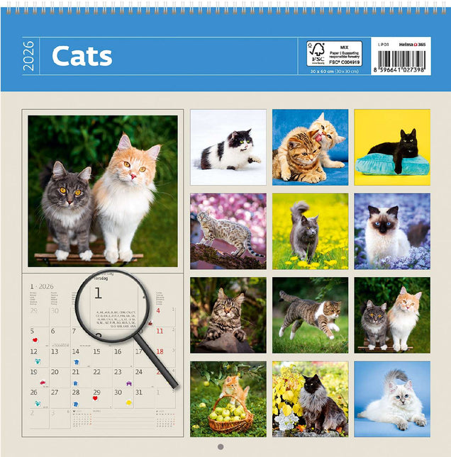 Helma Katten Kalender 2026