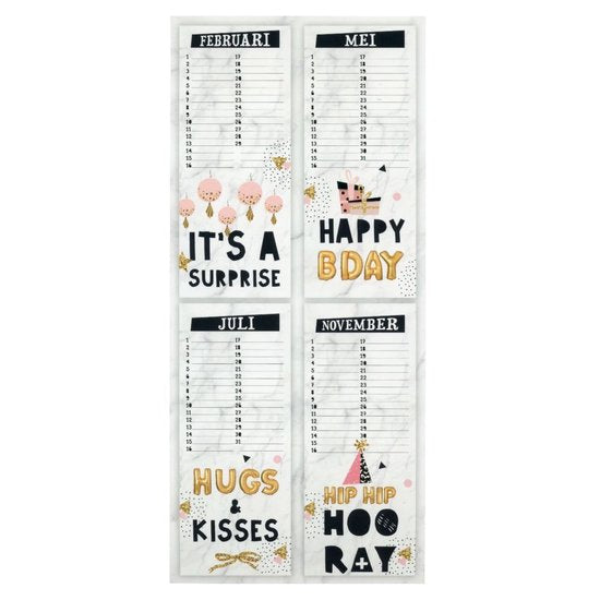 Inter-Stat HIP HIP Hooray verjaardagskalender