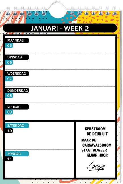 Inter-Stat Loesje Weekkalender 2026