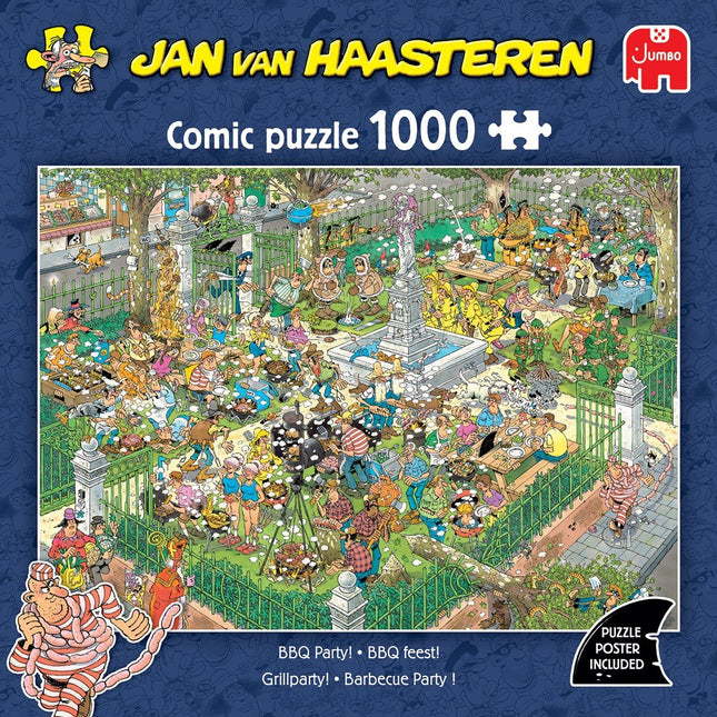Jan van Haasteren Jan Van Haasteren -  BBQ Feest! Puzzel 1000 stukjes