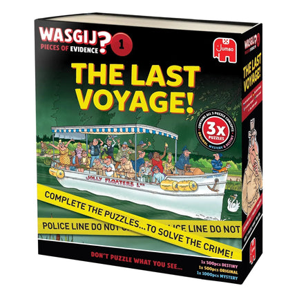 Jumbo Wasgij Pieces of Evidence - The Last Voyage – Unieke 3-in-1 Puzzel met Mysterie