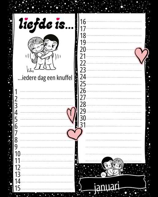 kalenderwinkel Liefde is.... verjaardagskalender