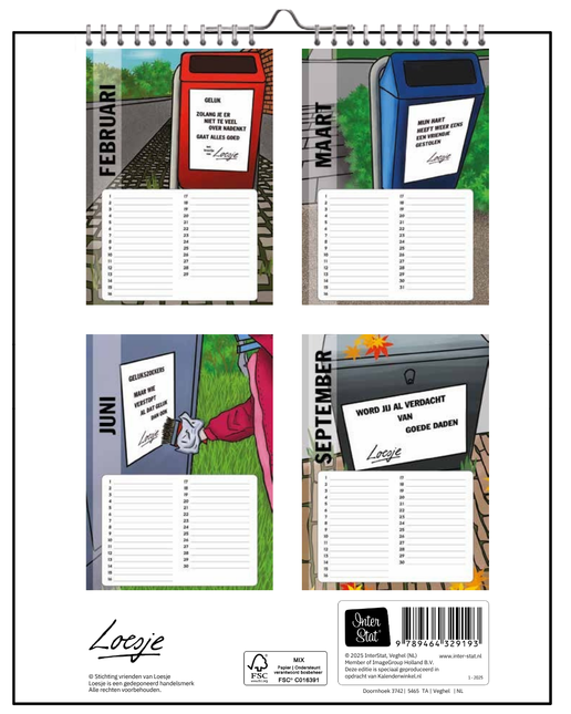 kalenderwinkel Loesje Verjaardagskalender
