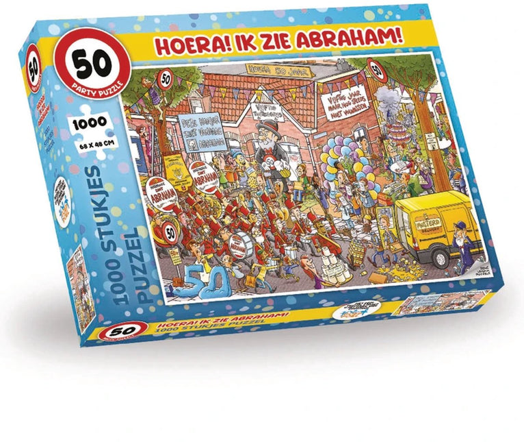kalenderwinkel Party Puzzel - Hoera! Ik Zie Abraham 1000 stukjes