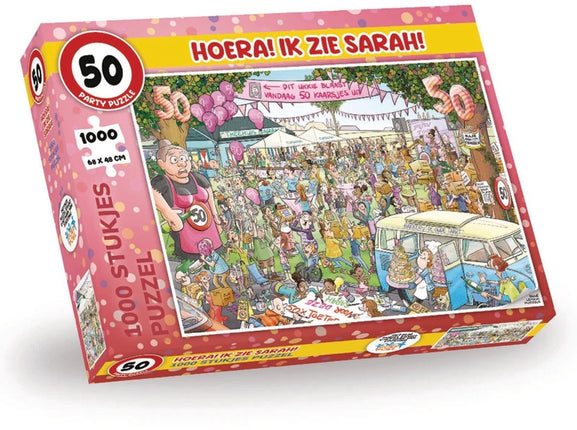 kalenderwinkel Party Puzzel - Hoera! Ik Zie Sarah 1000 stukjes