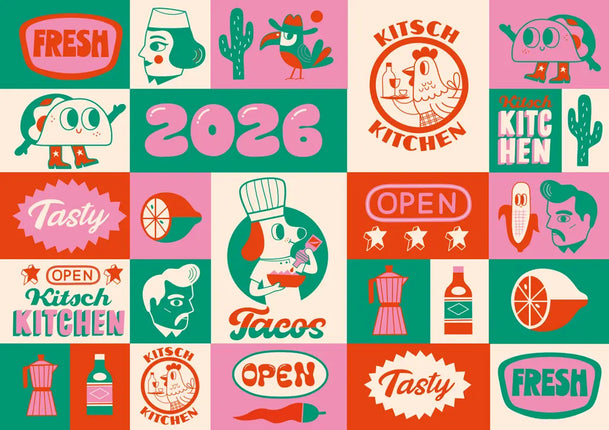 Kitch Kitchen Kitch Kitchen Family Planner 2026 Mexican