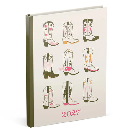 Lannoo Cowboy Boots Desk Agenda 2027