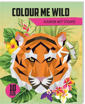 Lantaarn Kleuren met stickers - Colour me Wild