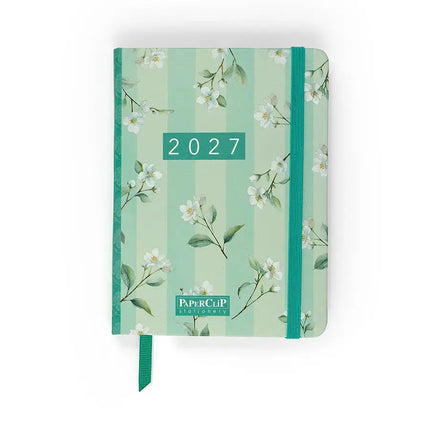 Paperclip Pocket Agenda Green Stripes A6 – Paperclip