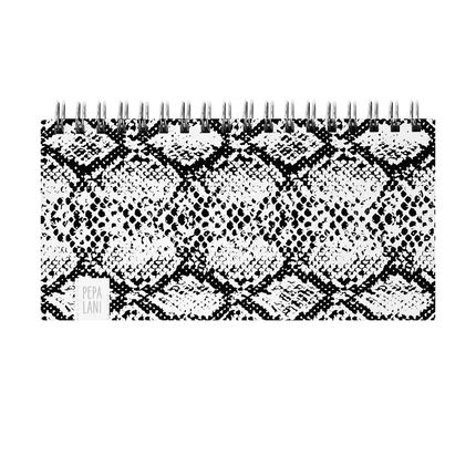 Pepa Lani Pepa Lani Deskplanner Black & White Snake