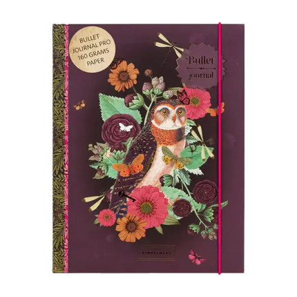 Pimpelmees Pimpelmees Bullet Journal PRO Owl Plum