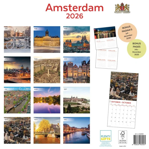 Plenty Gifts Amsterdam Kalender 2026