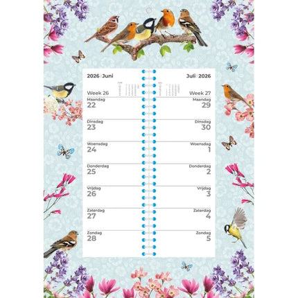 Plenty Gifts Birds Weekomleg Kalender 2026