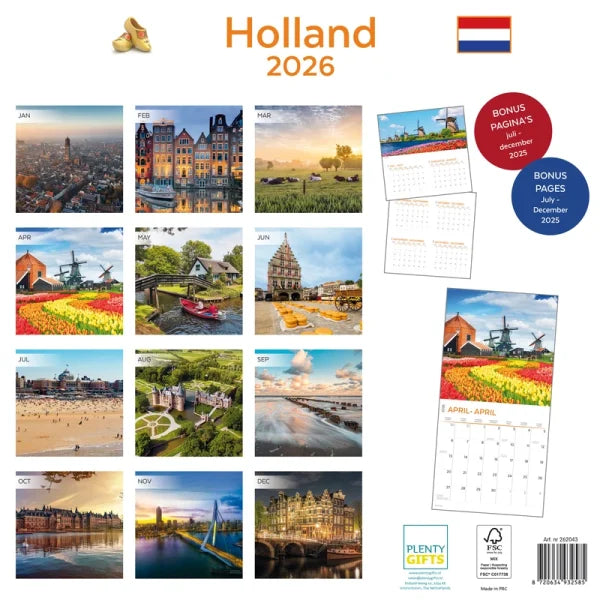 Plenty Gifts Holland Kalender 2026