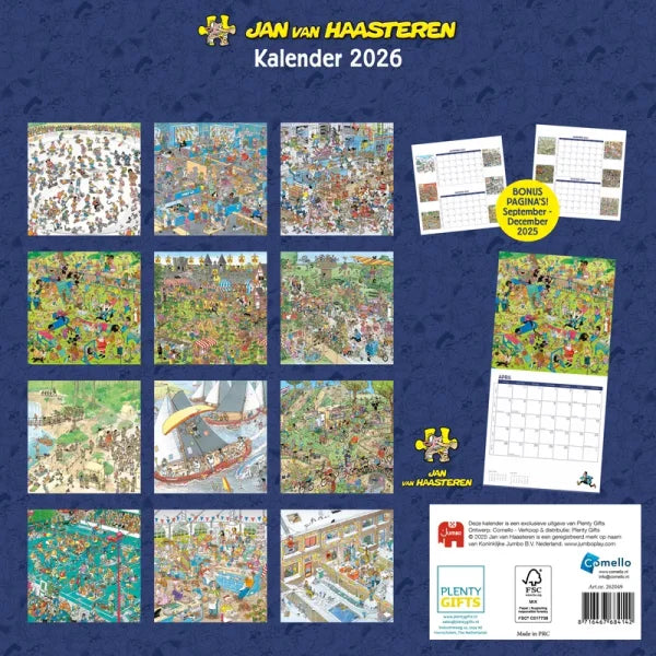 Plenty Gifts Jan van Haasteren Kalender 2026