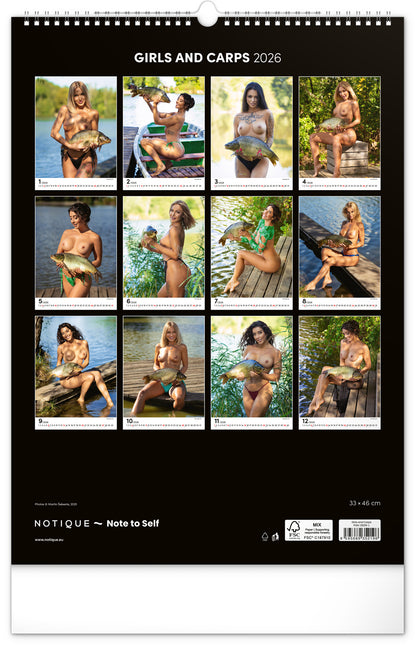 Presco Girls and Carps Kalender 2026