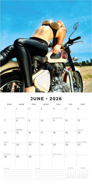 Red Robin Biker Girls Kalender 2026
