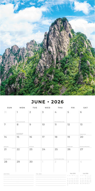 Red Robin Great Mountains Kalender 2026
