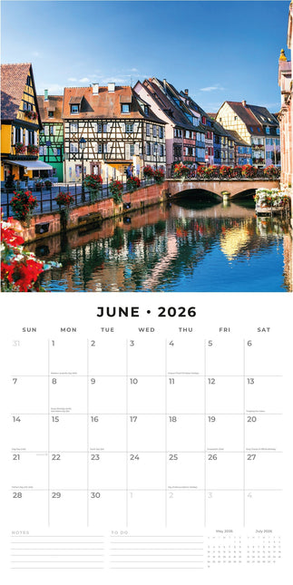 Red Robin Medieval Towns Kalender 2026