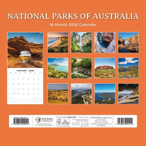 Red Robin National Parks of Australia Kalender 2026