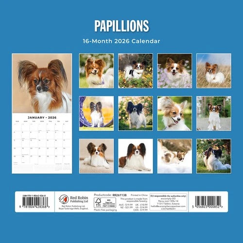 Red Robin Papillon Kalender 2026
