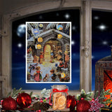 Sellmer A4 Adventskalender Bij de Stal