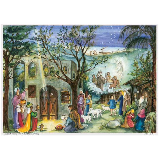 Sellmer A4 Adventskalender Stal van Bethlehem