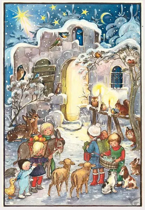 Sellmer Adventskalender Kinderen voor het Huis