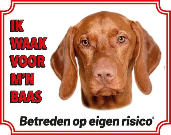 Stickerkoning Vizsla Waakbord