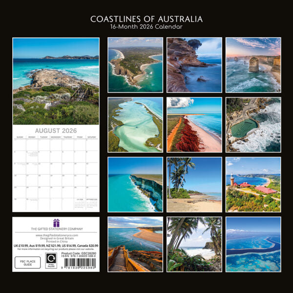 The Gifted Stationary Coastlines of Australia Kalender 2026
