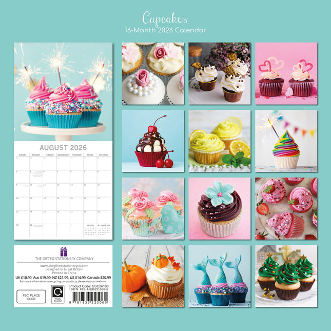 The Gifted Stationary Cupcakes Kalender 2026