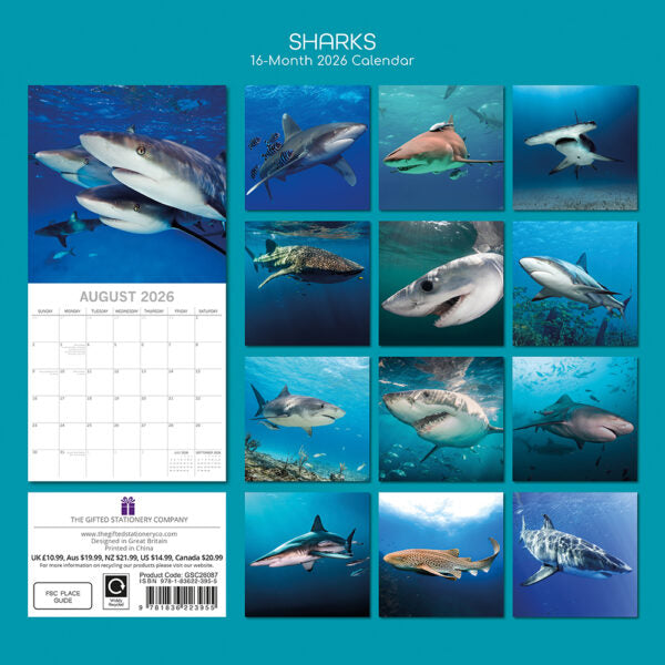 The Gifted Stationary Haaien Kalender 2026