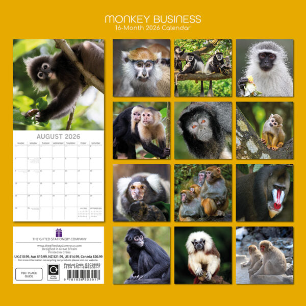 The Gifted Stationary Monkey Business Kalender 2026