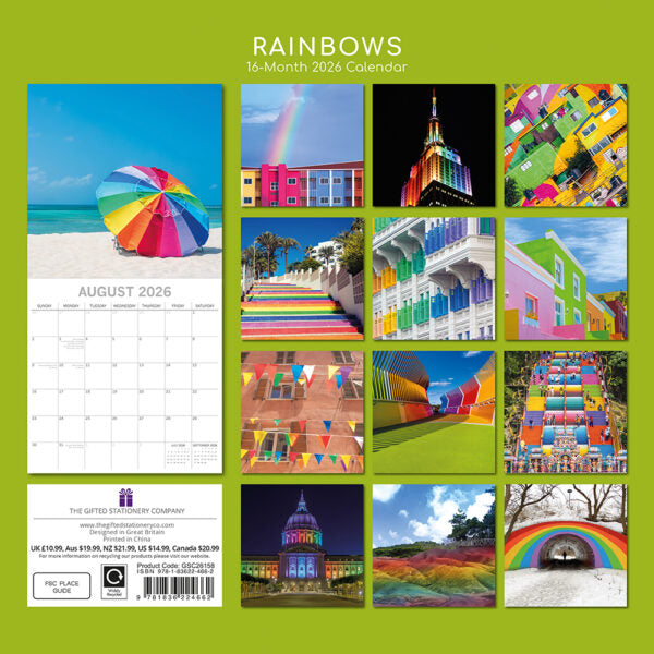 The Gifted Stationary Regenbogen Kalender 2026