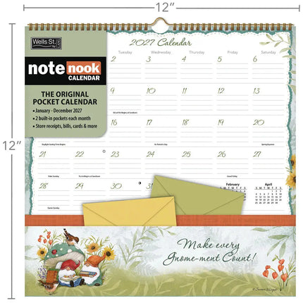 Wells st. by Lang Gnomes Pocket Note Nook Kalender 2027