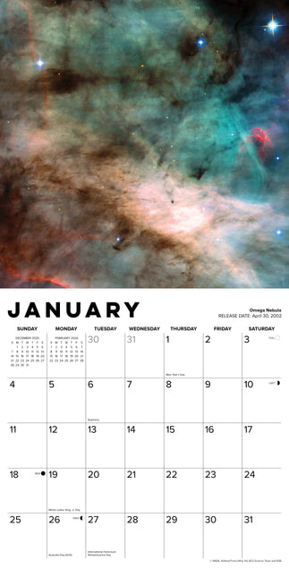 Willow Creek Hubble Telescoop Beelden Kalender 2026