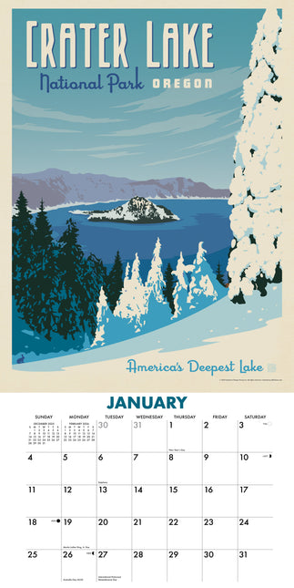 Willow Creek National Parks (ADG) Kalender 2026