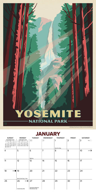 Willow Creek National Parks (ADG) Kalender 2026 Mini