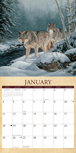Willow Creek Wildlife Amerika Kalender 2026