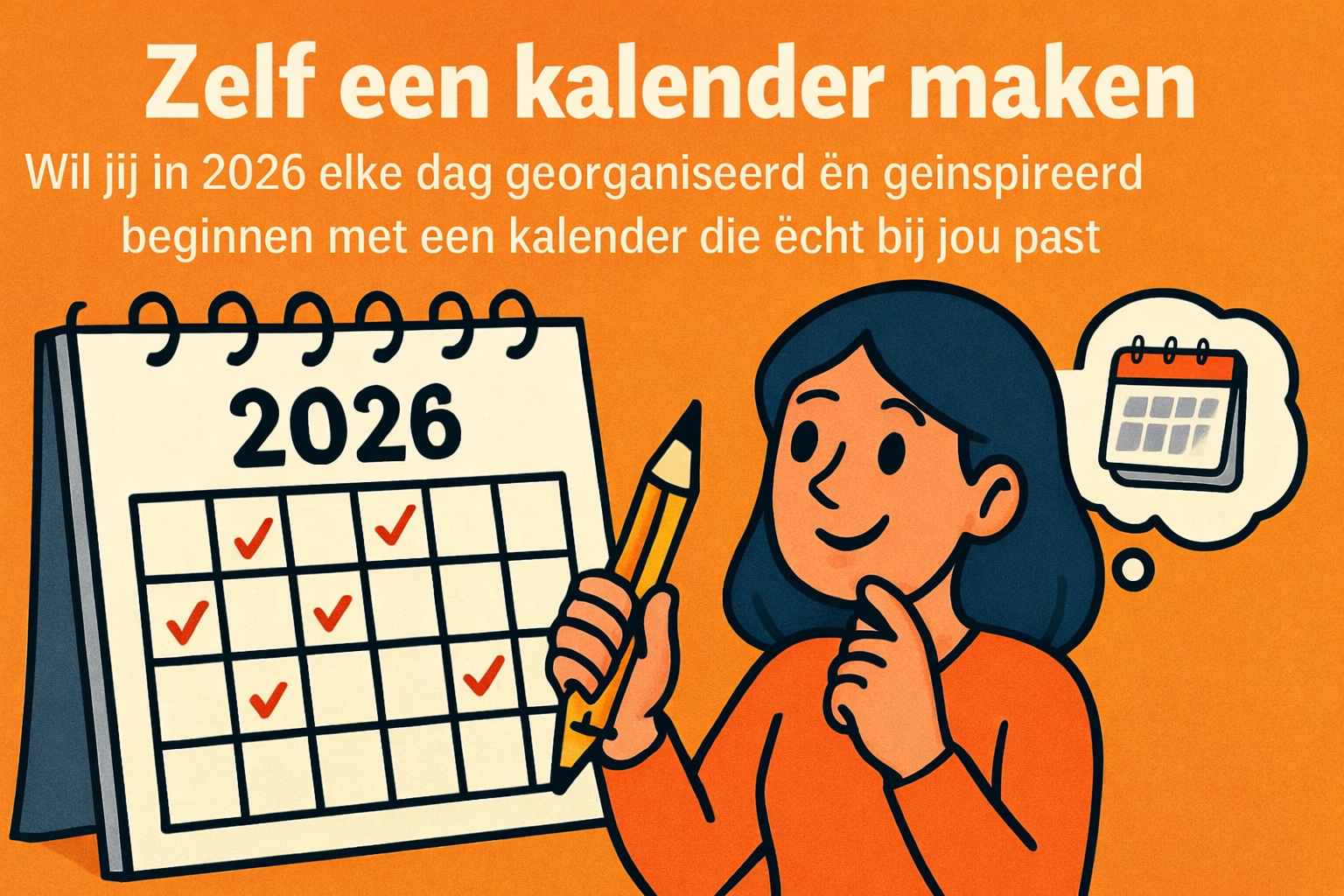 Je kalender zelf maken: Jouw Unieke Kalender 2026