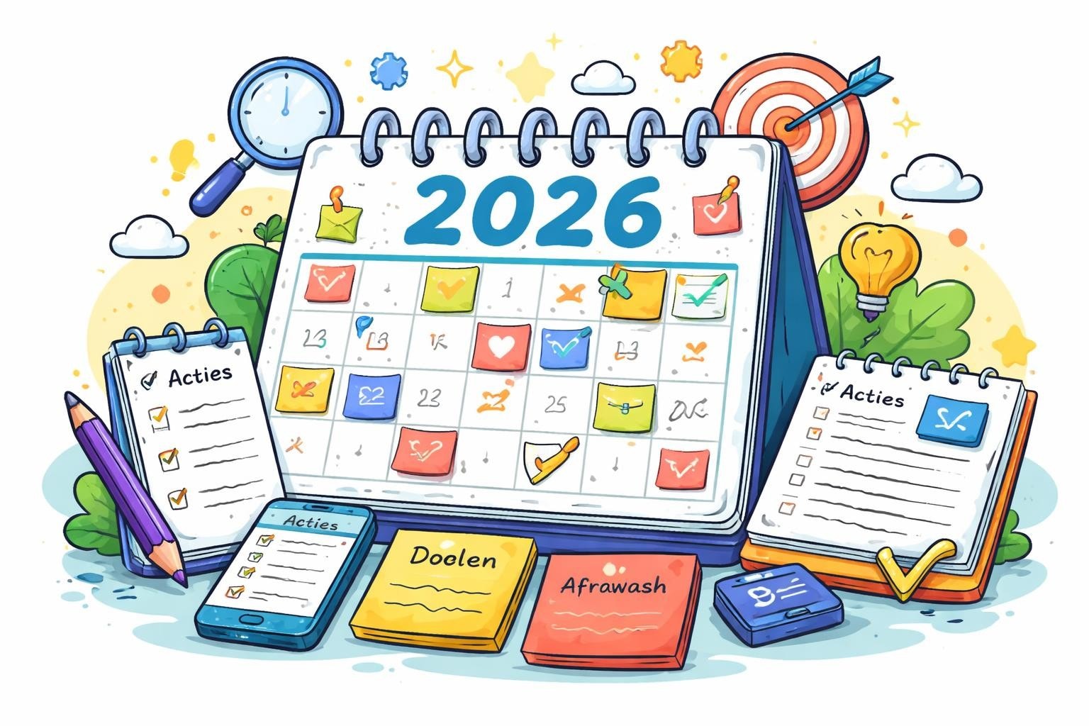 Kalender voor op bureau: jouw gids voor 2026