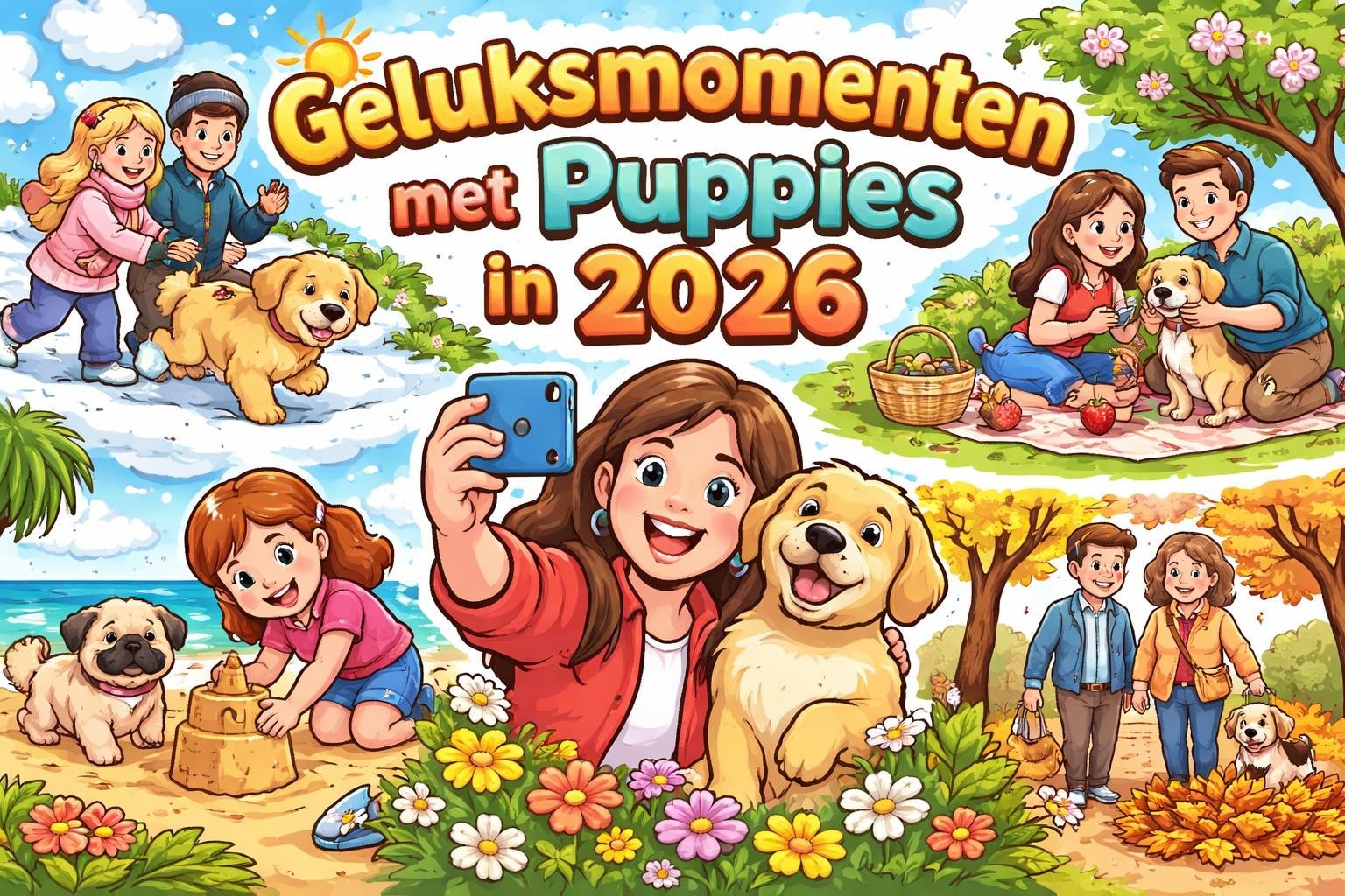 Puppies: waarom een hondenkalender perfect is in 2026