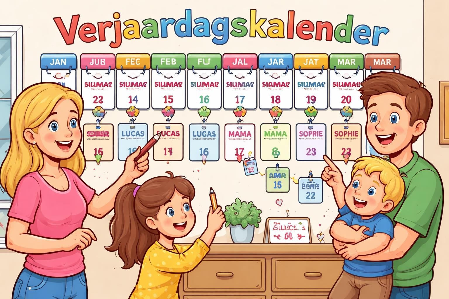 Hallmark verjaardagskalender: nooit meer een verjaardag missen